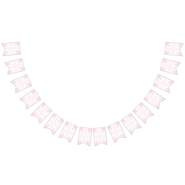 Rosa facklig Bunting för jackflagga Vimplar (Alla)