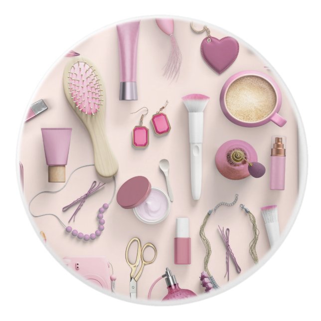 Rosa fåfängabord knopp (Framsidan)