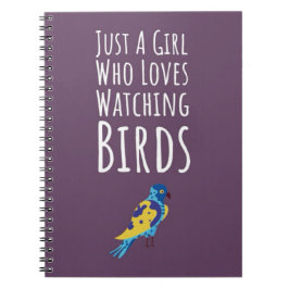 Rosa Fågelpresenter För Babyflickor För Barn Fågla Anteckningsbok