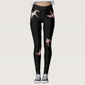 ROSA FÅGLAR LEGGINGS