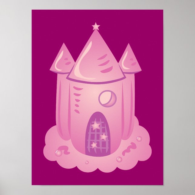 Rosa Fairytale Castle Poster (Framsidan)