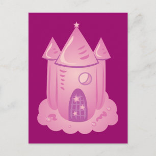 Rosa Fairytale Castle Vykort