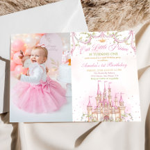 Rosa Fairytale Princess Castle Birthday Photo