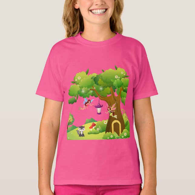 Rosa Fairytopia T-Shirt (Framsida)