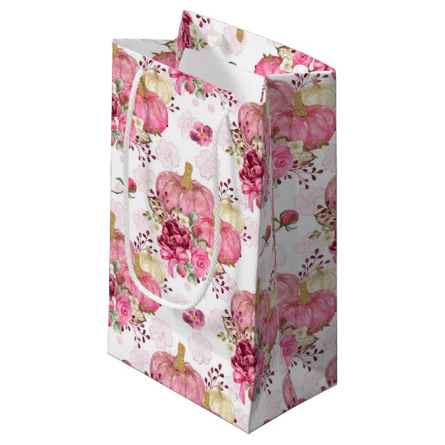 ROSA FALL AUTUMN PUMPKINS & VATTERFÄRGFLÖDEN (Framsidan Vinklad)