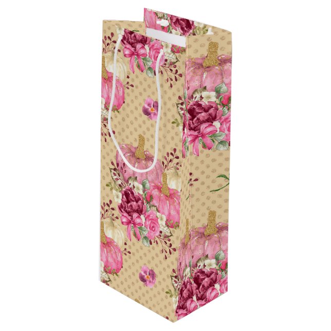 ROSA FALL AUTUMN PUMPKINS & VATTERFÄRGFLÖDEN (Framsidan Vinklad)