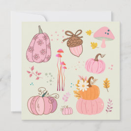 Rosa Fall Birthday Julkort