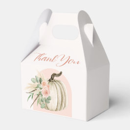 Rosa Fall Pumpkin Blommigt Boho Arch Presentaskar