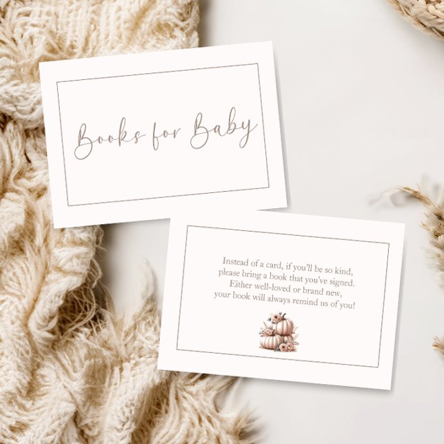  Rosa Fall Pumpkin bokar för baby Tack Kort (Skapare uppladdad)