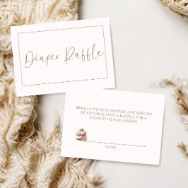  Rosa Fall Pumpkin Diaper raffle Tack Kort