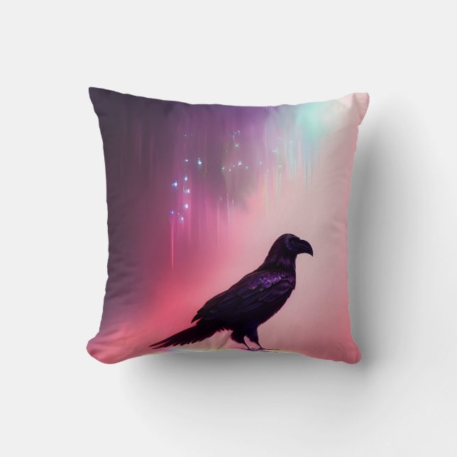 Rosa Falls Raven Kudde (Framsida)