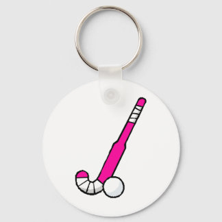 Rosa Fält Hockey Stick Nyckelring