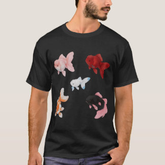 Rosa fancy guldfisk t shirt
