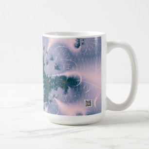 Rosa fantasi kaffemugg