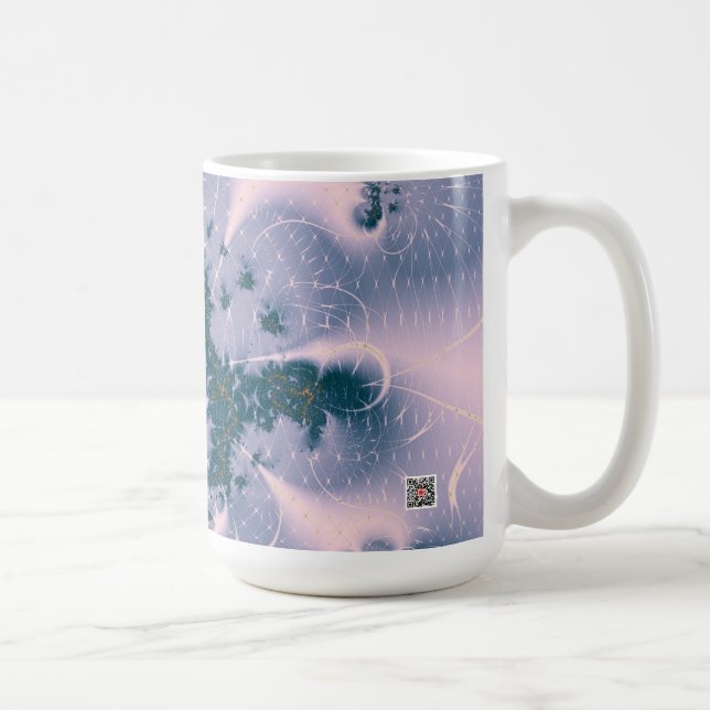Rosa fantasi kaffemugg (Höger)