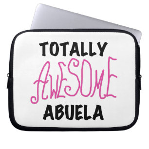 Rosa Fantastisk Abuela-gåvor Laptop Fodral