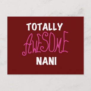 Rosa Fantastisk Nani T-shirts och gåvor Vykort
