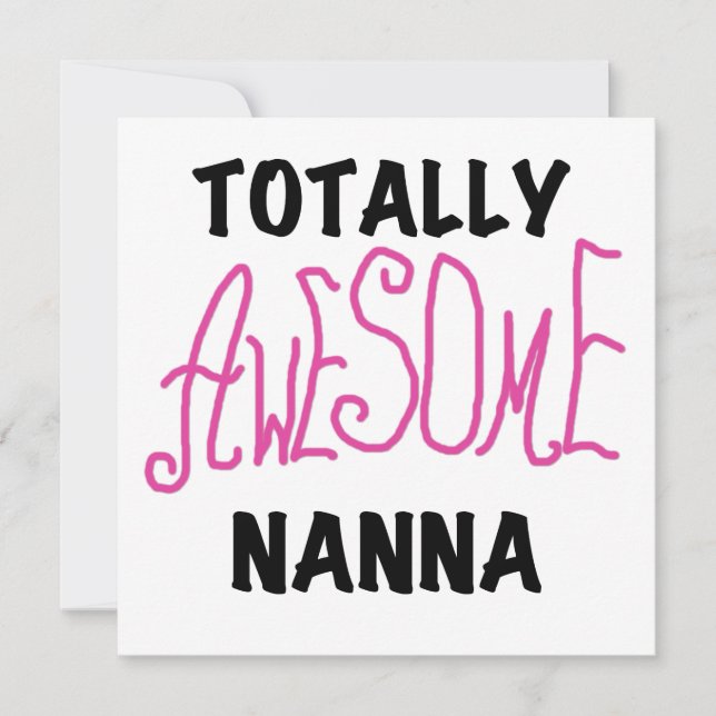 Rosa Fantastisk Nanna T-shirts och presenter (Framsida)
