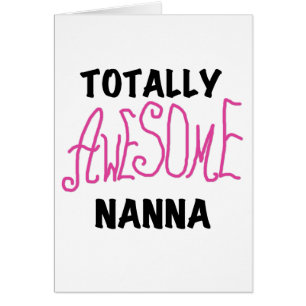 Rosa Fantastisk Nanna T-shirts och presenter Hälsningskort