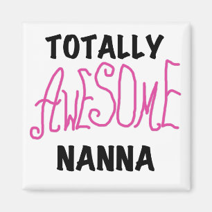 Rosa Fantastisk Nanna T-shirts och presenter Magnet
