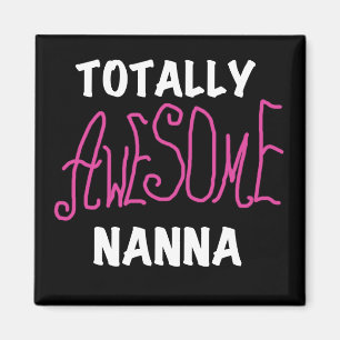 Rosa Fantastisk Nanna T-shirts och presenter Magnet