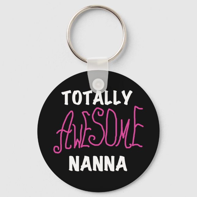 Rosa Fantastisk Nanna T-shirts och presenter Nyckelring (Framsida)