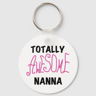 Rosa Fantastisk Nanna T-shirts och presenter Nyckelring