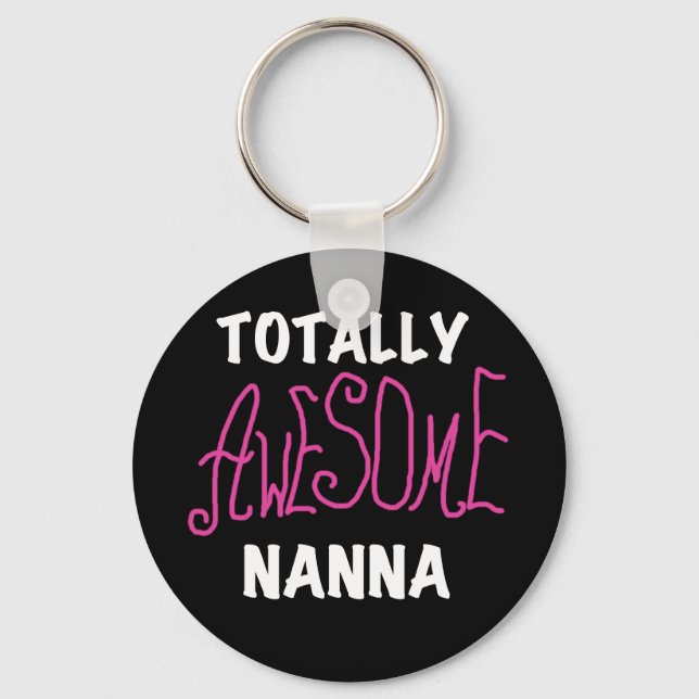 Rosa Fantastisk Nanna T-shirts och presenter Nyckelring (Framsida)