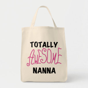 Rosa Fantastisk Nanna T-shirts och presenter Tygkasse
