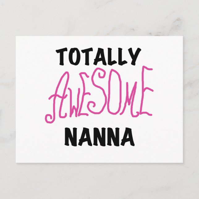 Rosa Fantastisk Nanna T-shirts och presenter Vykort (Framsida)