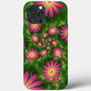 Rosa Fantasy Flowers Modern Abstrakt Fractal Art