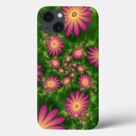 Rosa Fantasy Flowers Modern Abstrakt Fractal Art