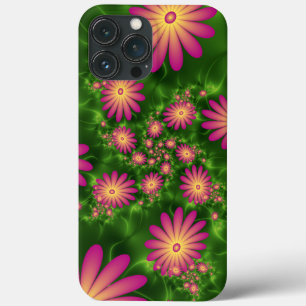 Rosa Fantasy Flowers Modern Abstrakt Fractal Art