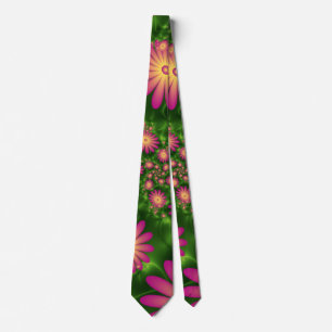 Rosa Fantasy Flowers Modern Abstrakt Fractal Art Slips