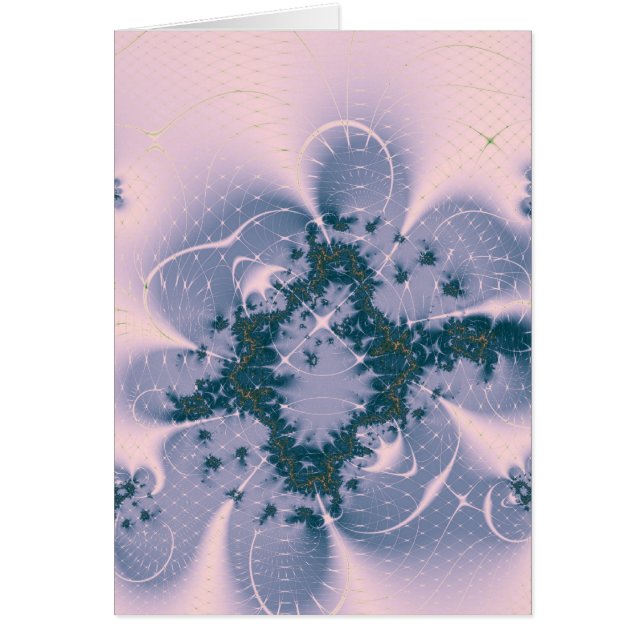 Rosa Fantasy Hälsningskort (Framsidan)