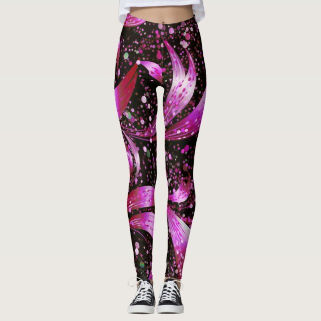 Rosa Fantasy Leggings (Framsida)