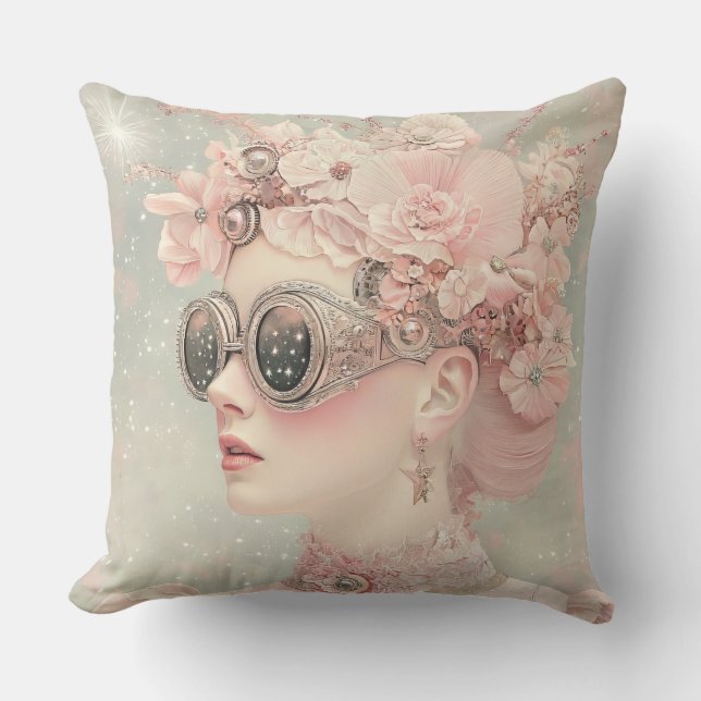  Rosa Fantasy Woman Kudde (Framsida)