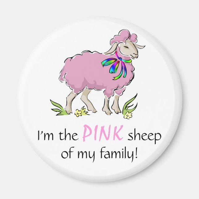Rosa får av familjen magnet (Framsidan)