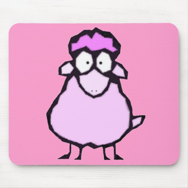 Rosa får Mousepad Musmatta (Framsidan)