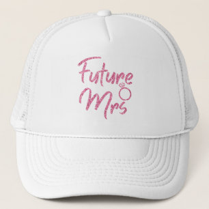 Rosa färg Future Mrs Trucker Hatt Keps