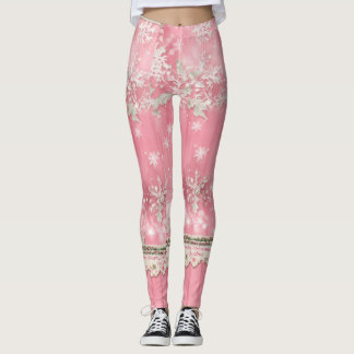 Rosa färg leggings