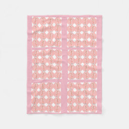Rosa Färg Quilt Giraffes Design Fleece Blanket