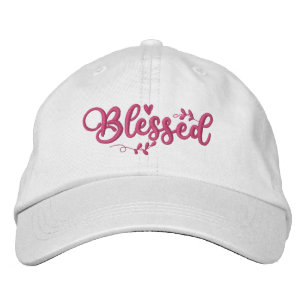 Rosa - färgat skript broderad keps