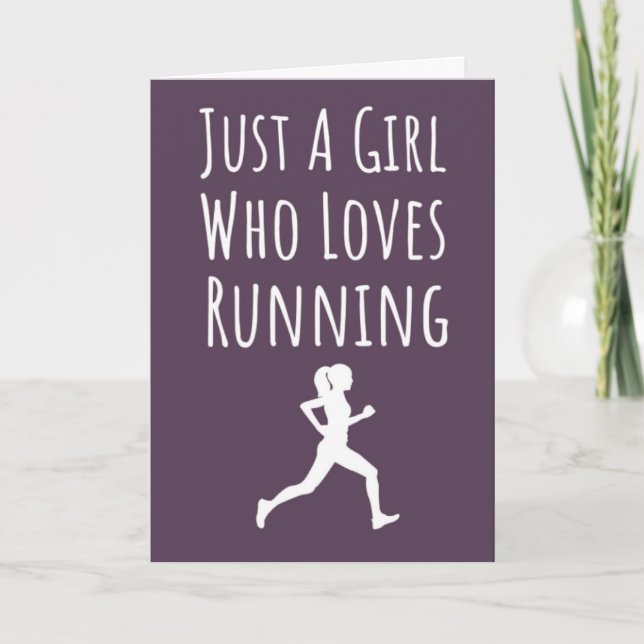 Rosa färgglada löparkort för tjejer kvinnlig löpar kort (Framsida)