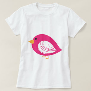 Rosa färgglada udda fåglar T-Shirt
