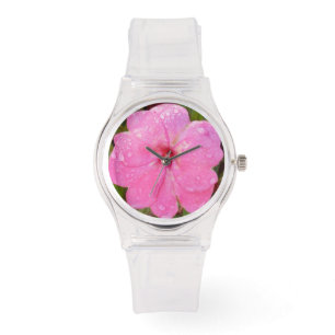 Rosa Färgrutor Armbandsur