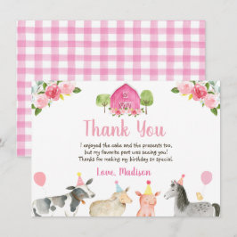 Rosa Farm Barnyard Birthday Tack Kort