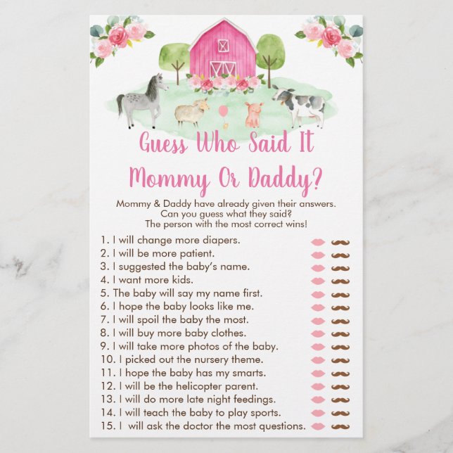 Rosa Farm Blommigt gissar vem som sa att det var s (Framsida)