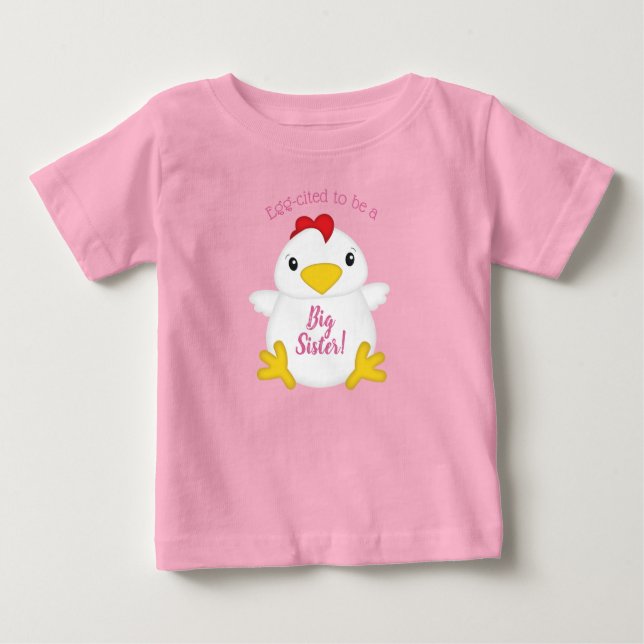 Rosa Farm för kycklingbabyskor T Shirt (Framsida)