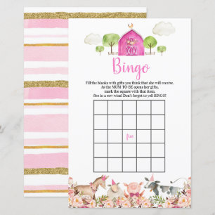 Rosa Farm House Animals Barnyard Bingo Games